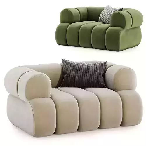 nimbus boucle upholstred accent chair