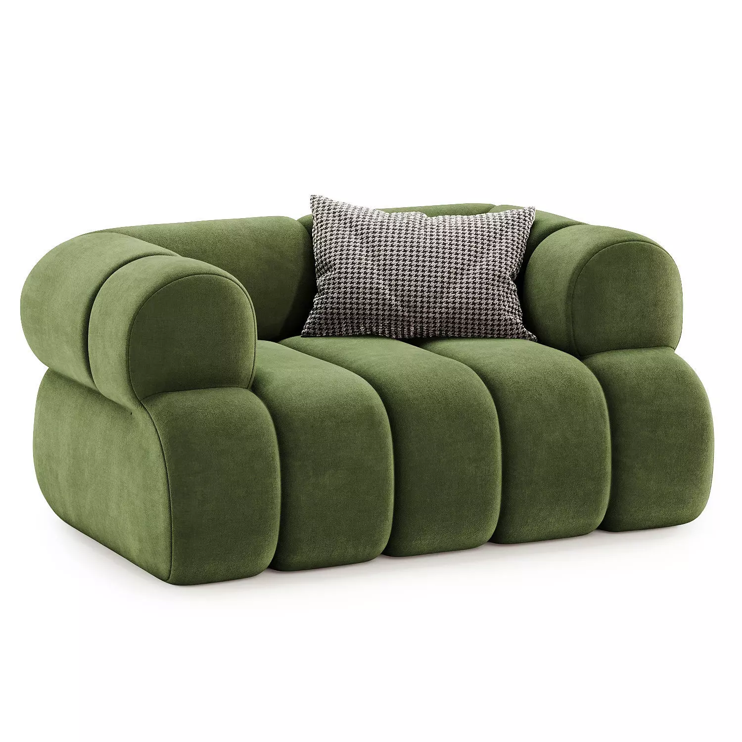 nimbus boucle upholstred accent chair 3D model_1