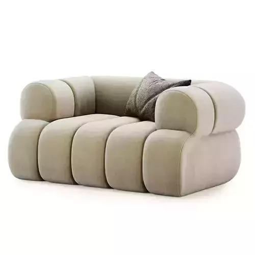nimbus boucle upholstred accent chair 3D model 3