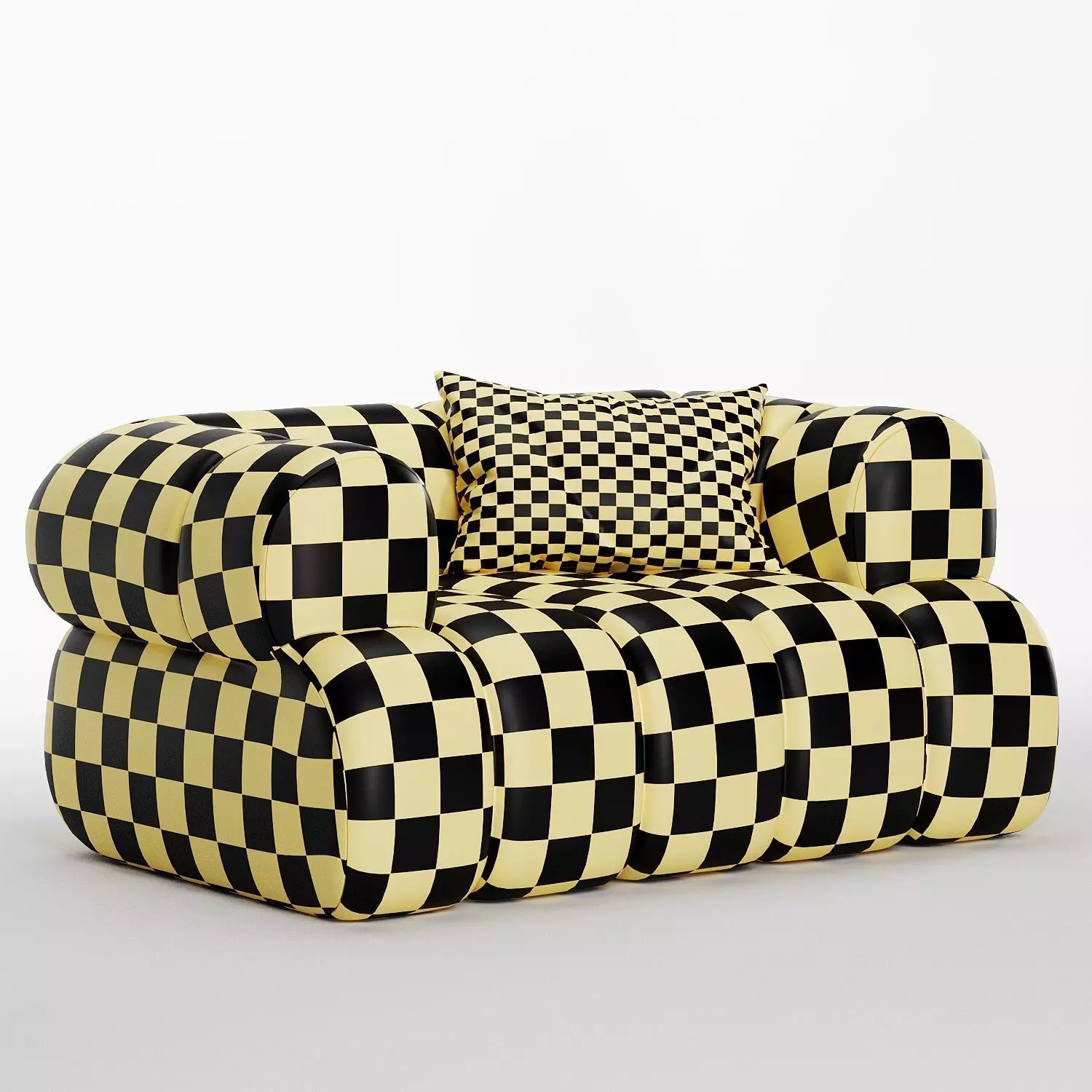 nimbus boucle upholstred accent chair 3D model_5