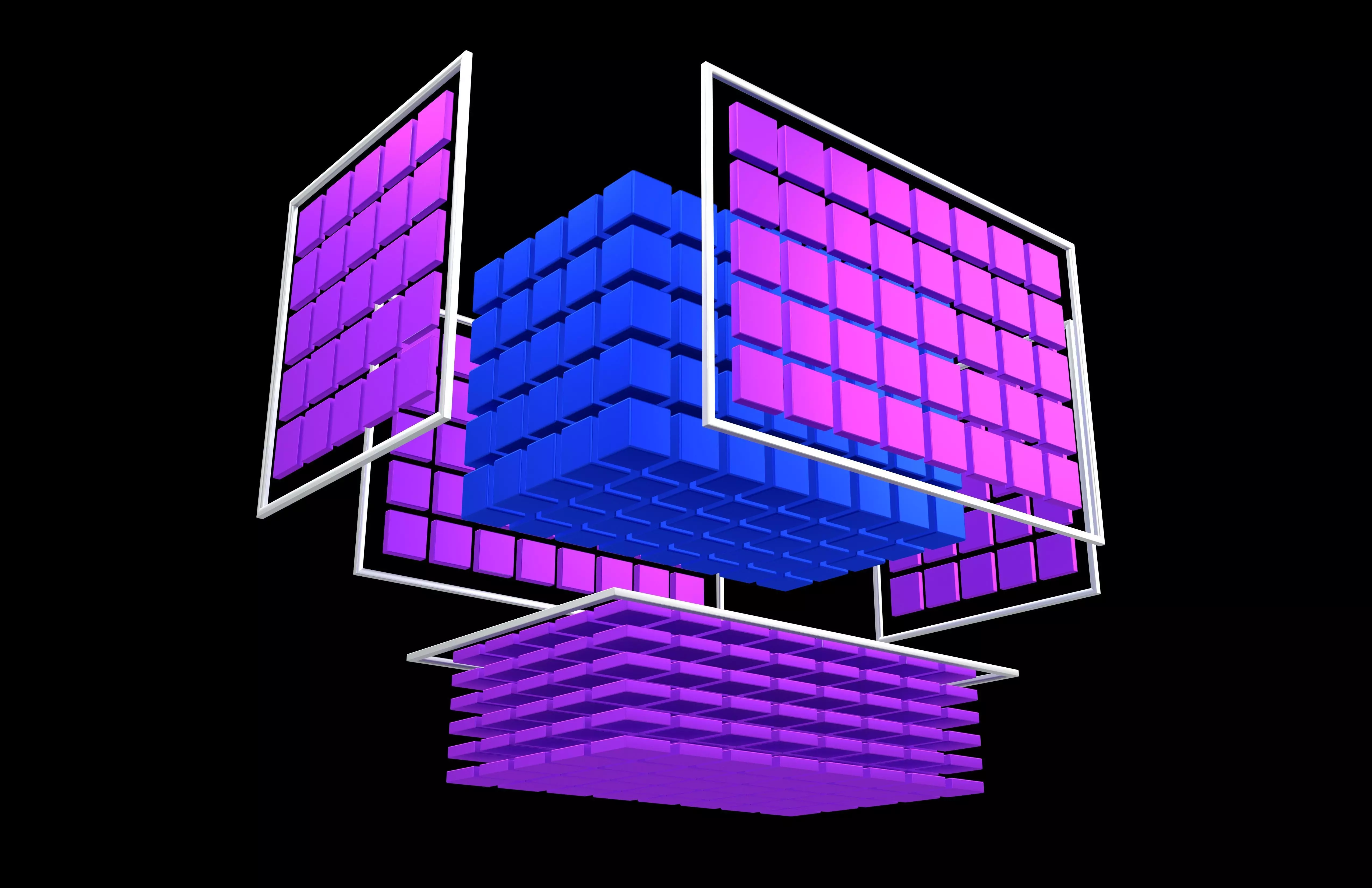 Tensor Operations Concept Model v1 006 Low-poly 3D model_3