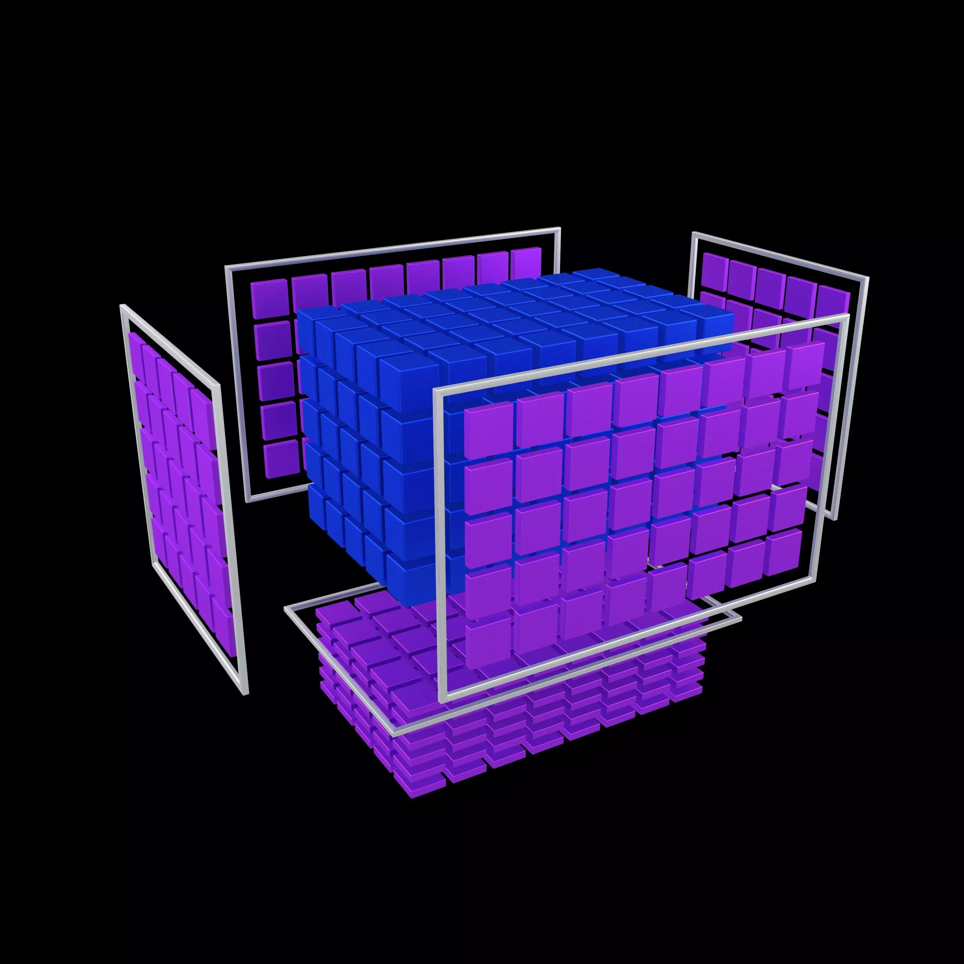 Tensor Operations Concept Model v1 006 Low-poly 3D model_0