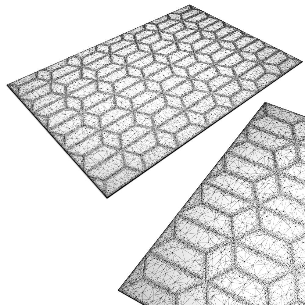 Carpet suzanne-sharp-chiesa-neutral-rug 3D model_5