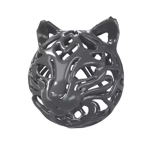 Abstract Cat Head Shape Decoration v1 001