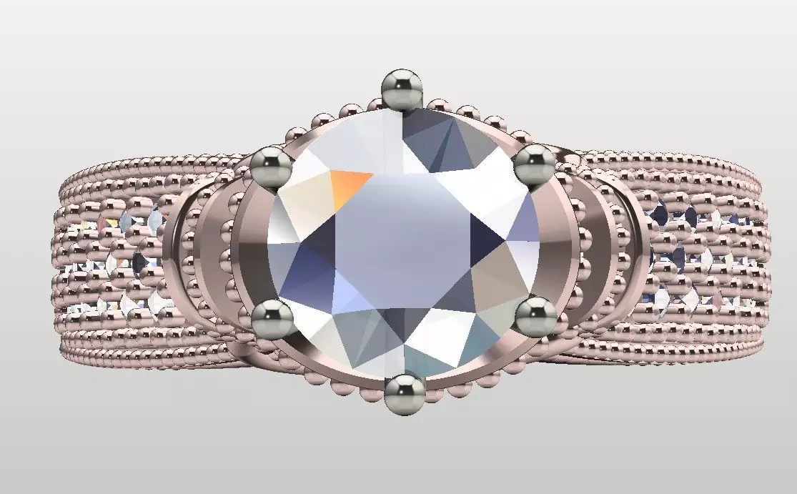 new design ring 3D print model_2