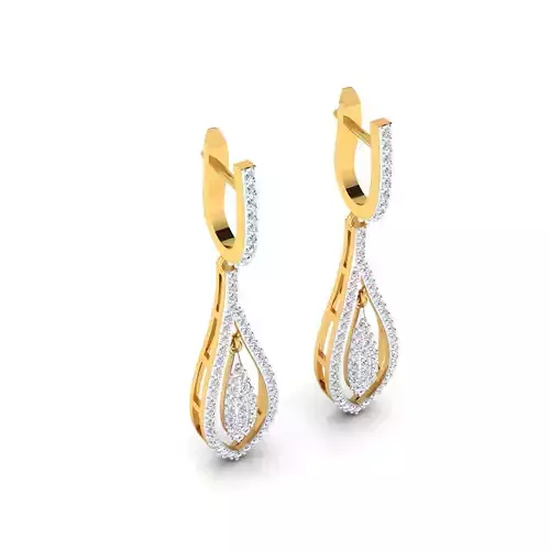 Women Earring Render 3dm STL SLC JCD OBJ FBX Details