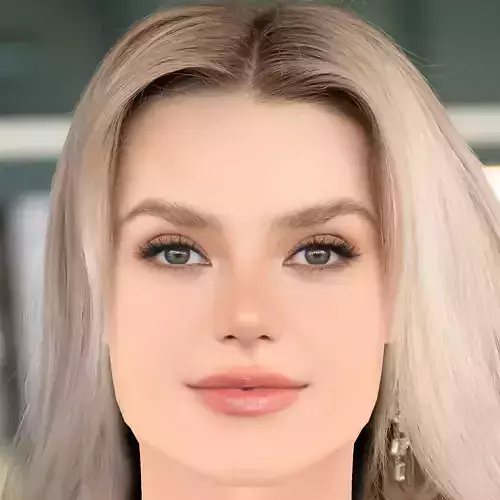 Krystyna Pyszkova Head - No Hair - Low poly head for game