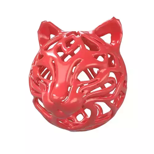 Abstract Cat Head Shape Decoration v1 003