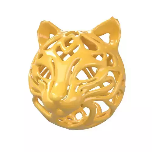 Abstract Cat Head Shape Decoration v1 004