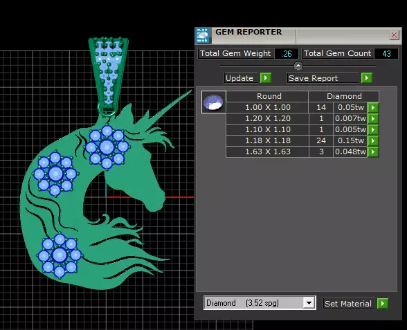 Unicorn Pendant 3D Printable Model 3D print model_6