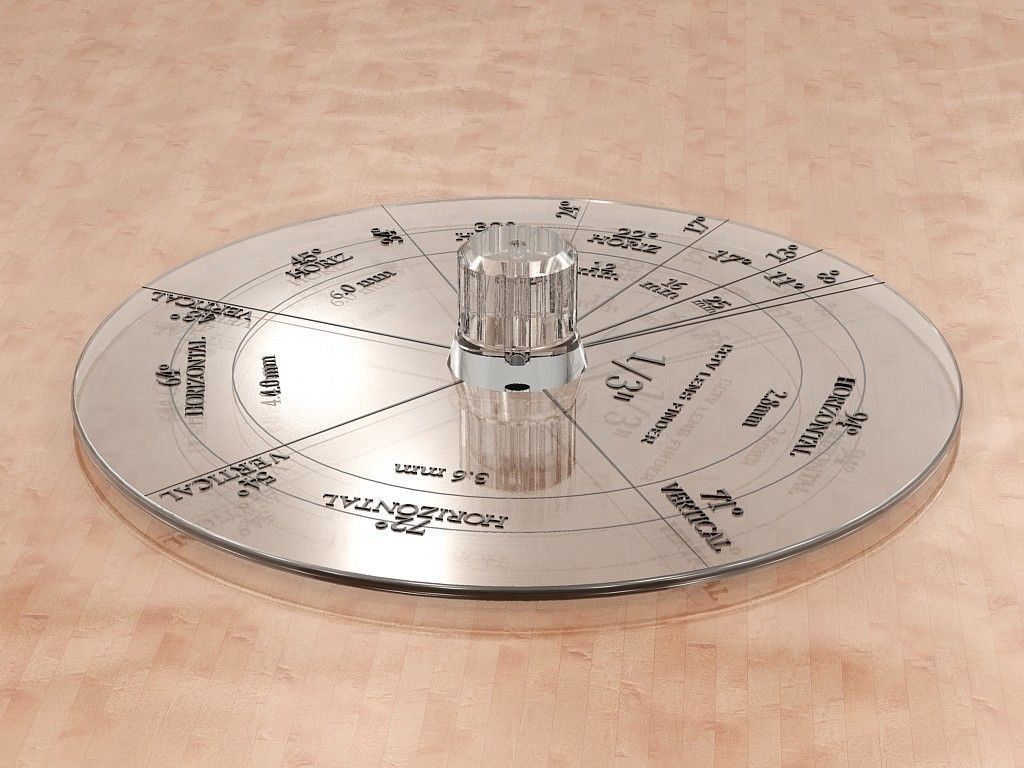 ONE-THIRD INCH CCTV  SENSOR FORMAT LENS FINDER 3D print model_2