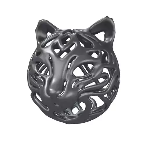 Abstract Cat Head Shape Decoration v1 009