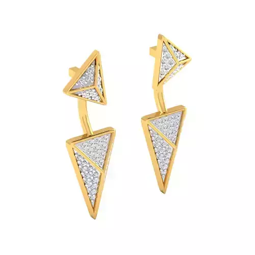 Women Earring Render 3dm STL SLC JCD OBJ FBX Details