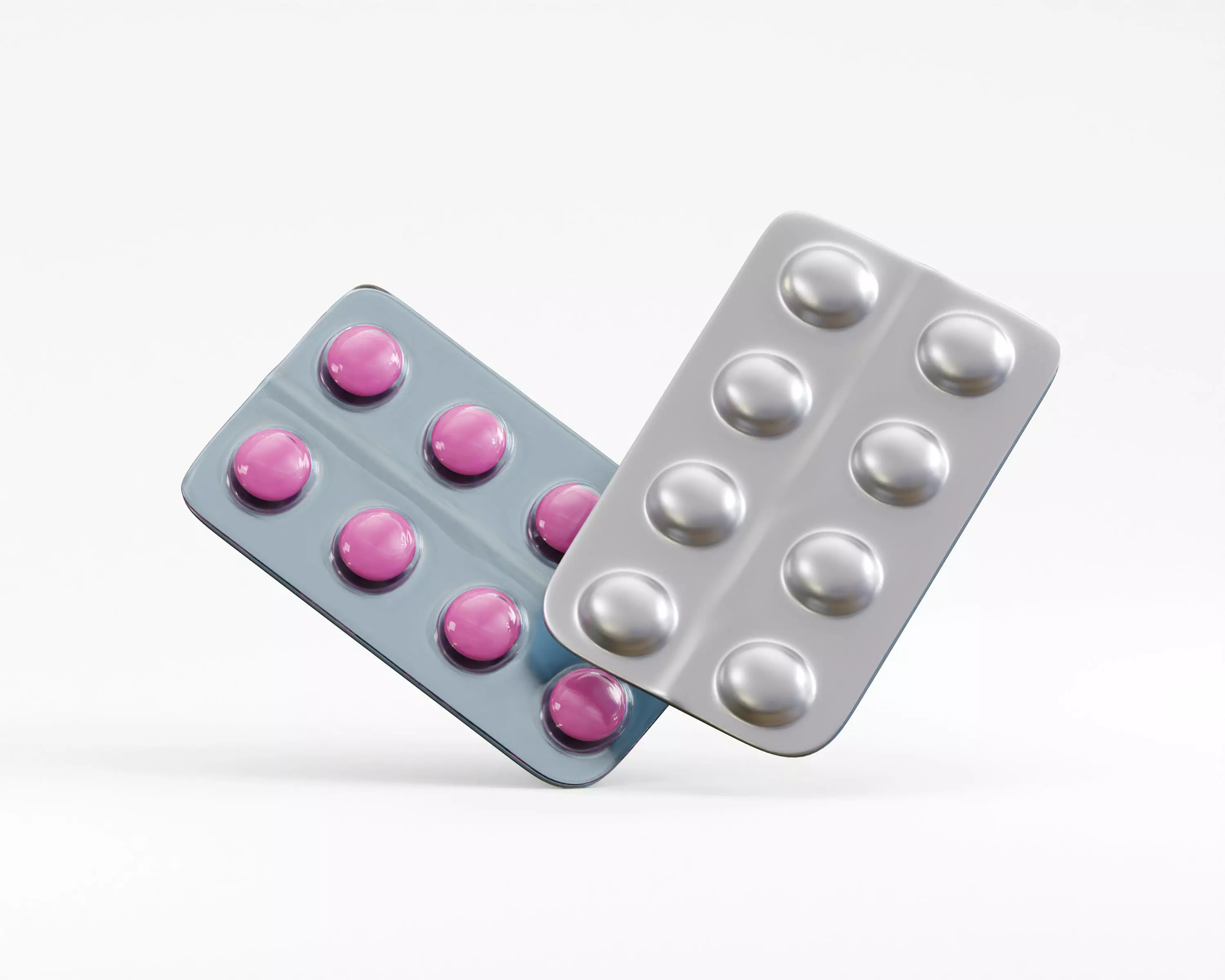 Blister Pill Pack Low-poly 3D model