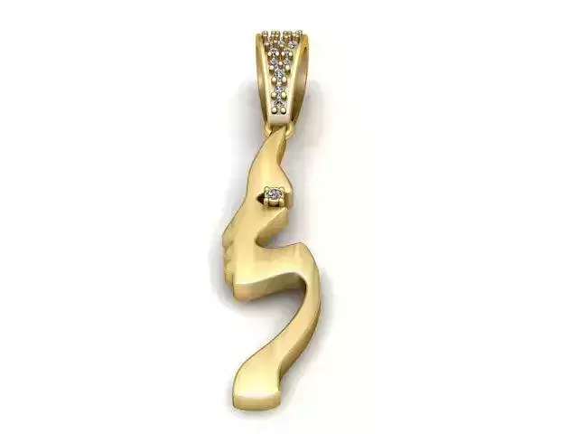 Abstract Face Pendant