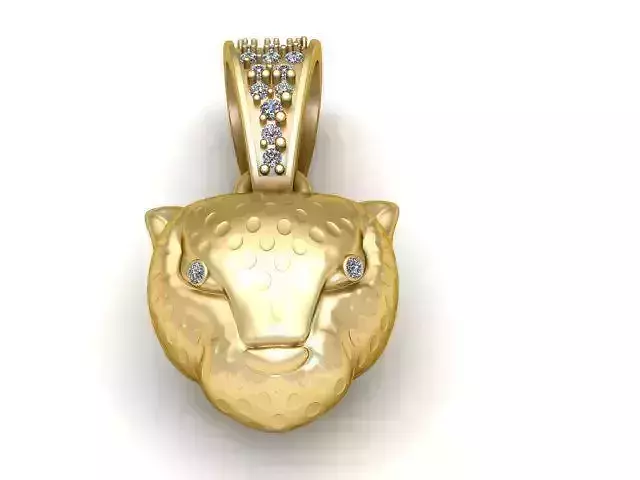 Leopard Head Pendant