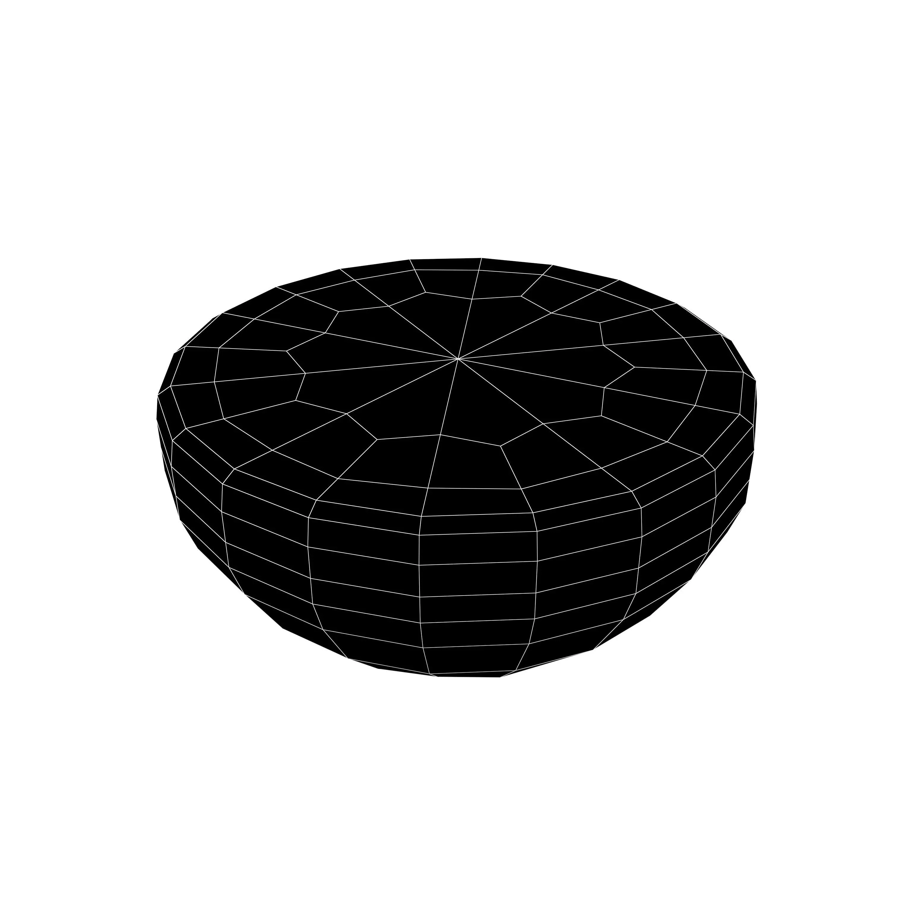 Jumping Game Rock Platform v1 001 Low-poly 3D model_4