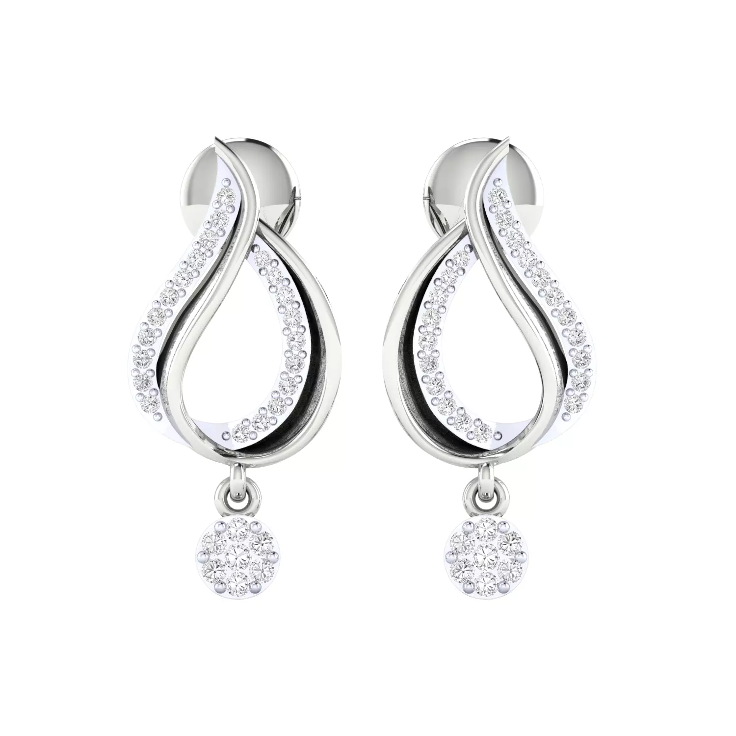 Women Earring Render 3dm STL SLC JCD OBJ FBX Details 3D print model_8