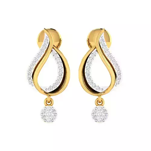Women Earring Render 3dm STL SLC JCD OBJ FBX Details 