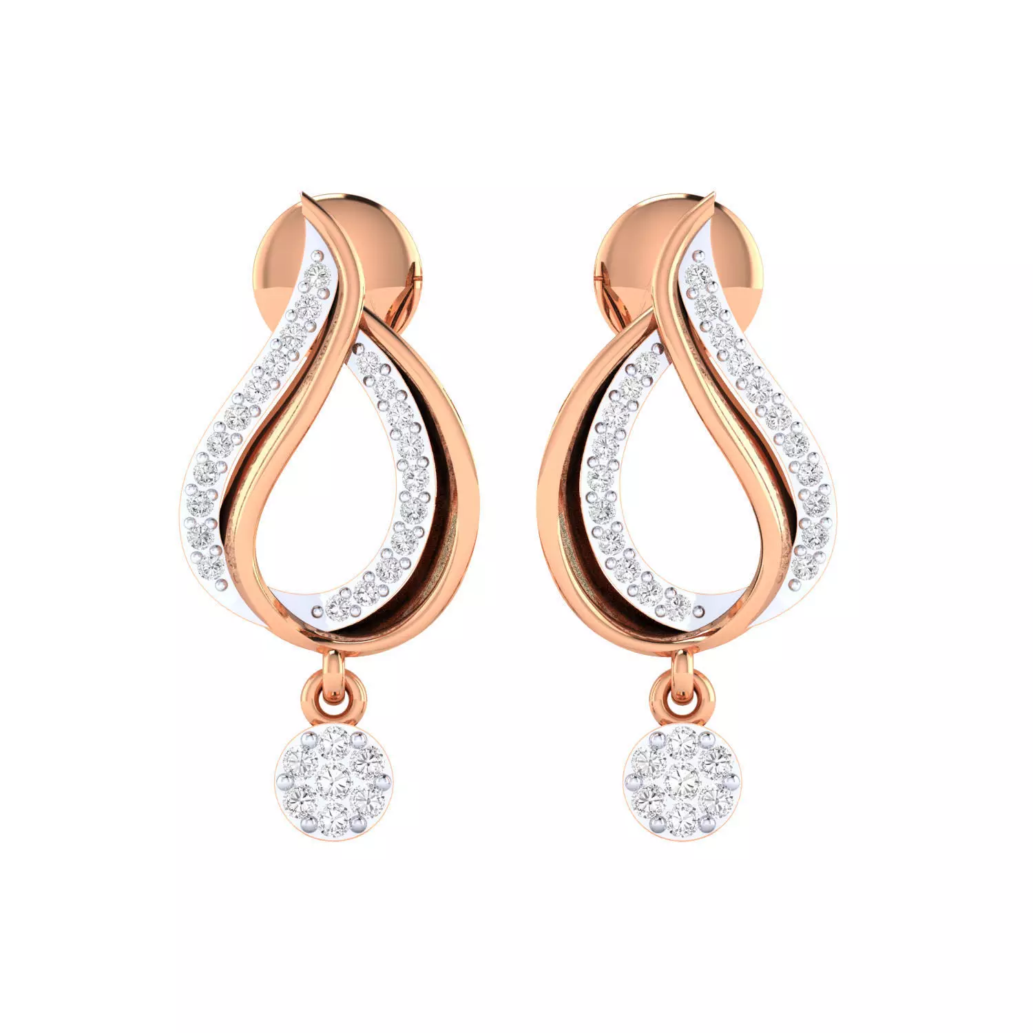 Women Earring Render 3dm STL SLC JCD OBJ FBX Details 3D print model_7