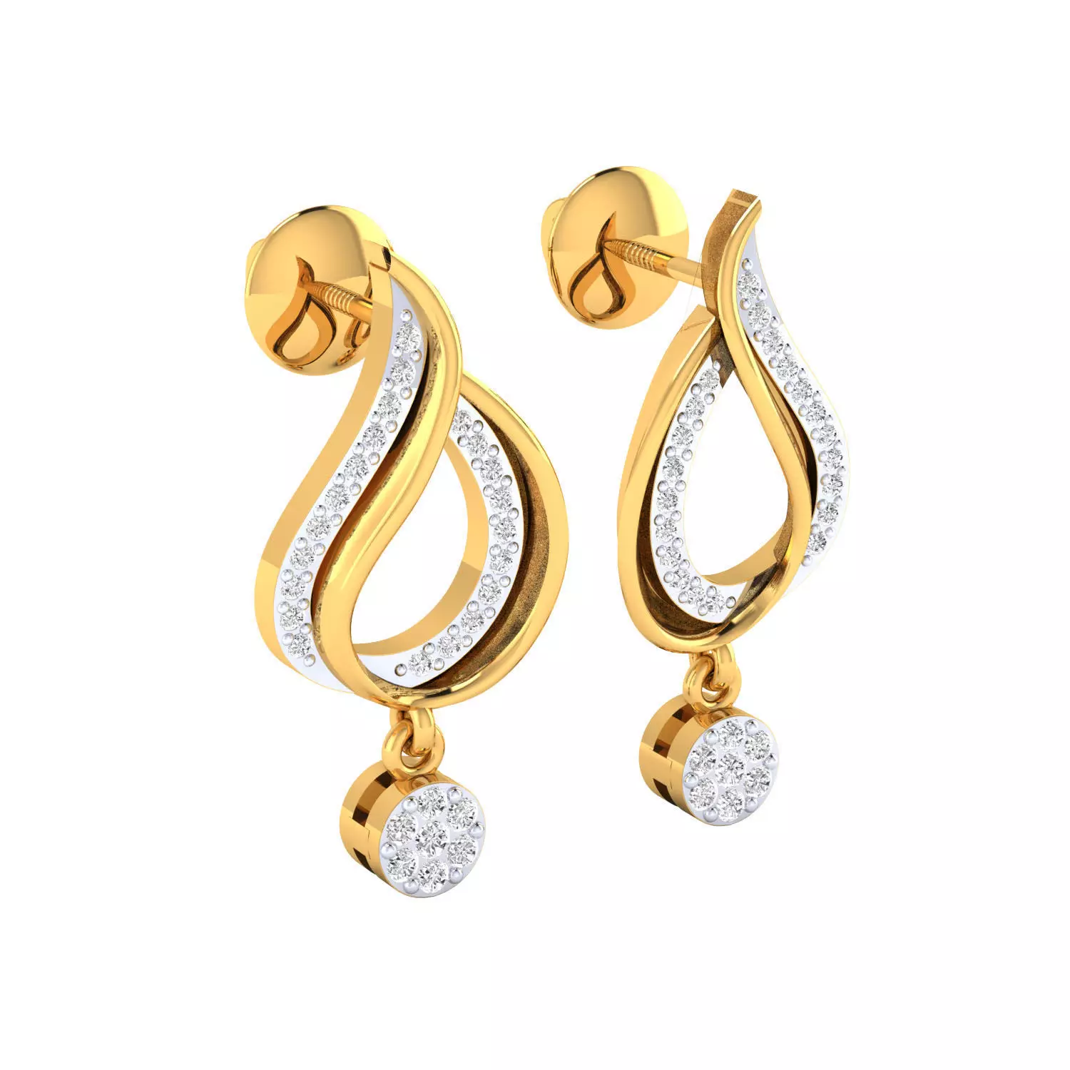 Women Earring Render 3dm STL SLC JCD OBJ FBX Details 3D print model_19