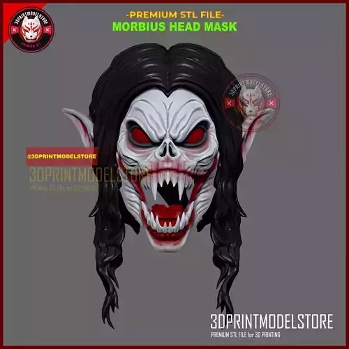 Marvel Morbius Head Mask - Halloween Cosplay Helmet Props