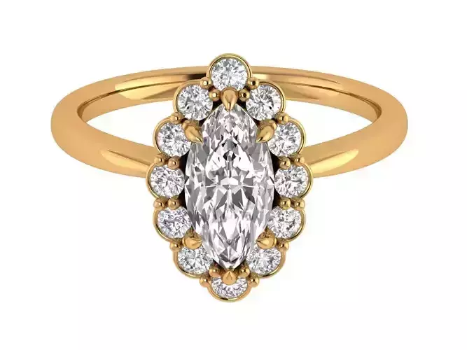 Marquise Solitaire Ring