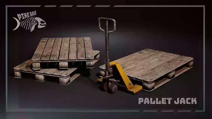 Pallet Jack with Pallets