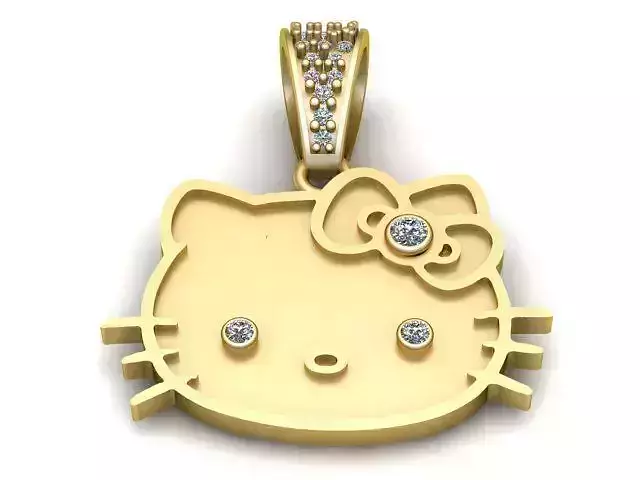 Cute Cat Face Pendant