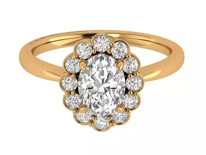 Oval Solitaire Ring