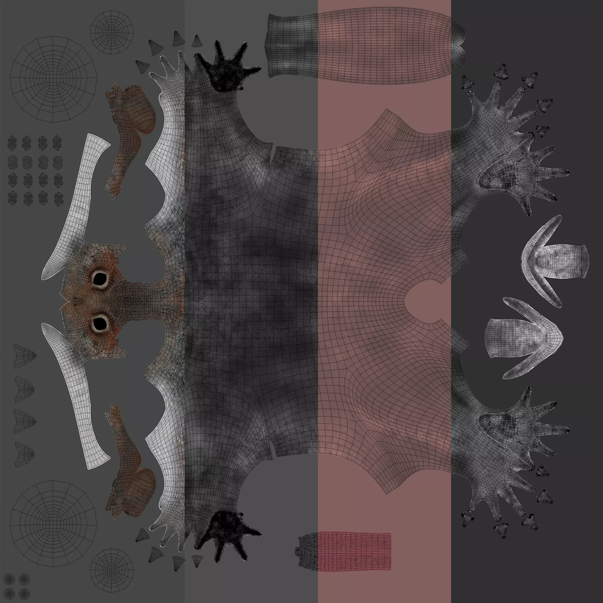 Gray Squirrel Xgen 3D model_17