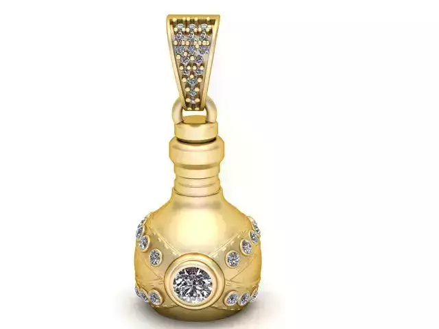 Royal Perfume Bottle Pendant 