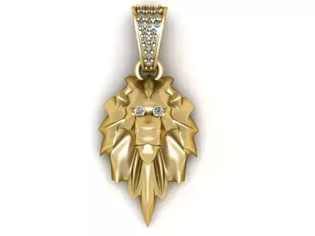 Majestic Lion Head Pendant