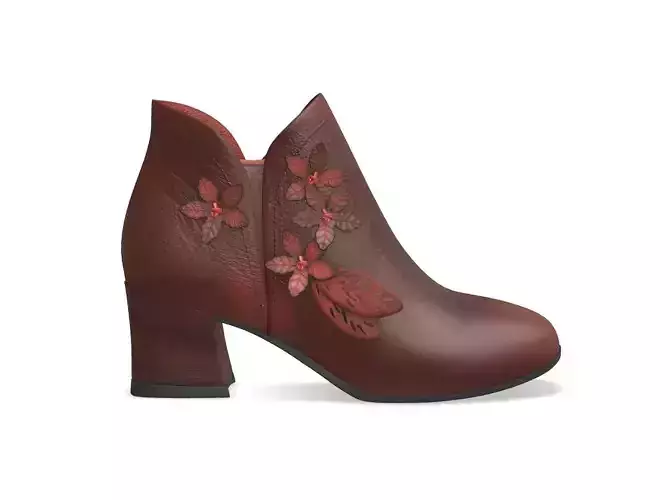 Women Loralie Booties Burgundy