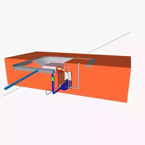 AT solar power tower 2 3D model