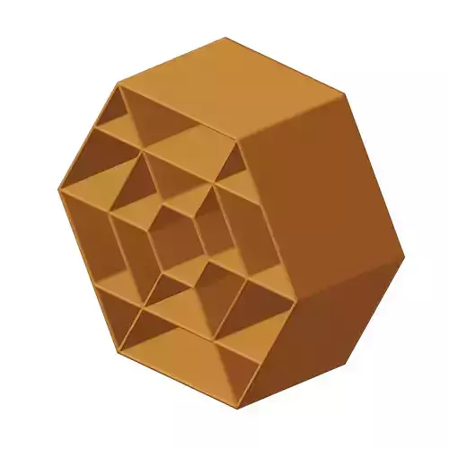 Plastic Hexagonal Shelf Toy