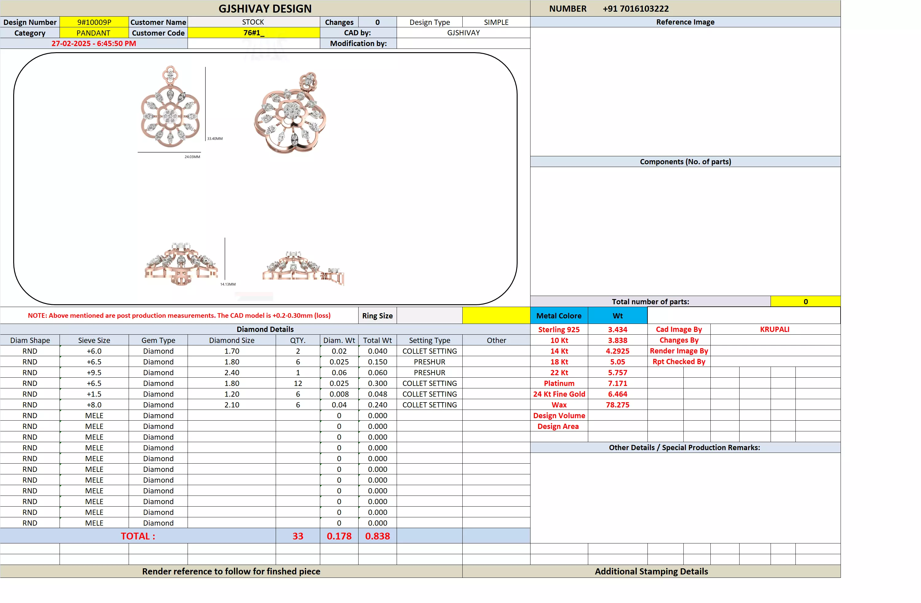 pendant 3D print model_2
