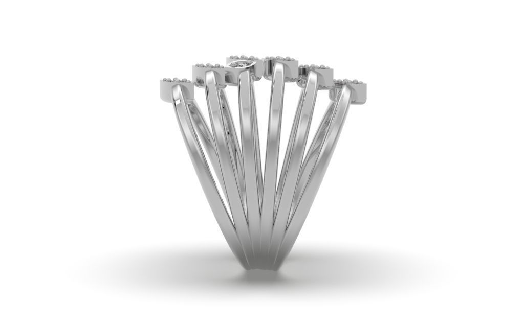 Ring Delicate Leaves - Jewelry 3D - AN-39 3D print model_15