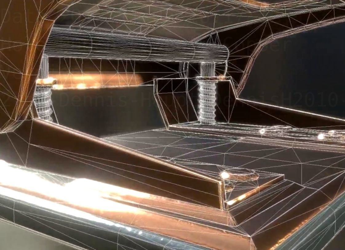 Hole Punch Copper Version Rigged And Animated Low-poly 3D model_33