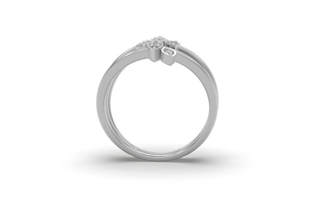 Ring Delicate Leaves - Jewelry 3D - AN-41 3D print model_4