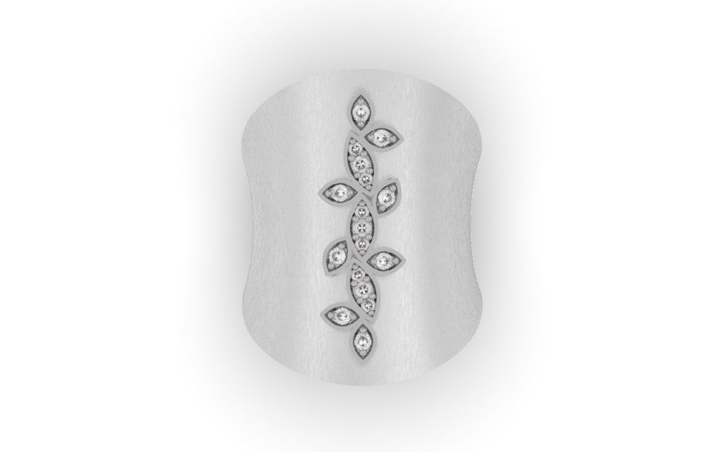 Ring Delicate Leaves - Jewelry 3D - AN-37 3D print model_24