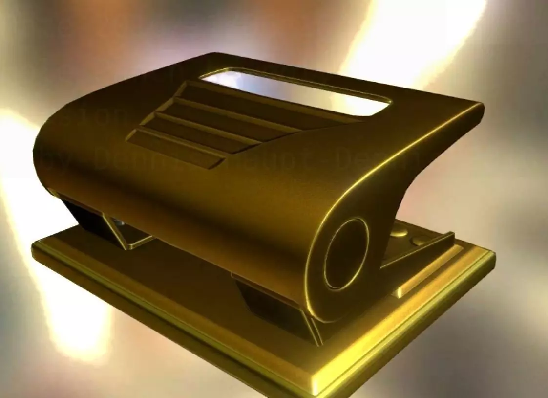 Hole Punch Gold Version Rigged And Animated - Gameready - PBR Low-poly 3D model