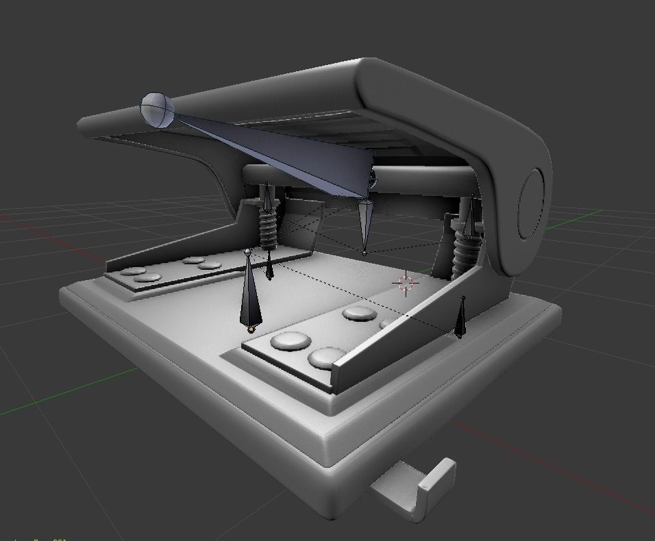 Hole Punch Old Version Rigged And Animated  - Gameready - PBR Low-poly 3D model_10