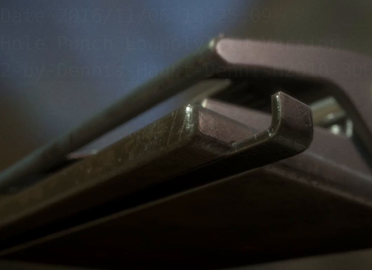 Hole Punch Old Version Rigged And Animated  - Gameready - PBR Low-poly 3D model_15