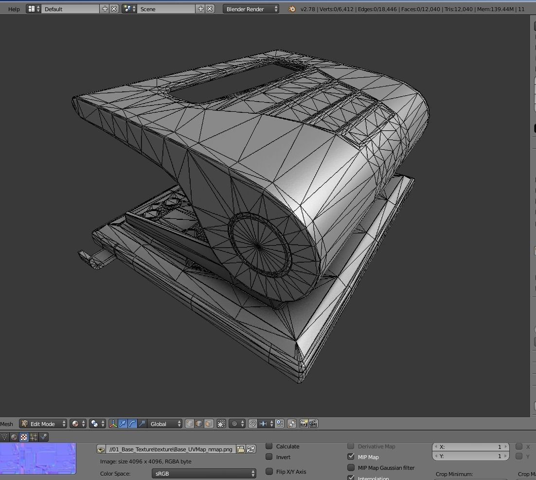 Hole Punch Old Version Rigged And Animated  - Gameready - PBR Low-poly 3D model_12