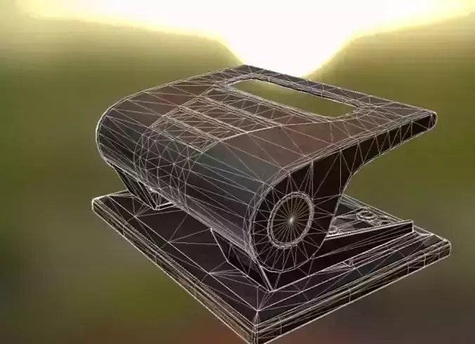 Hole Punch Rusty Version Rigged And Animated   - Gameready - PBR