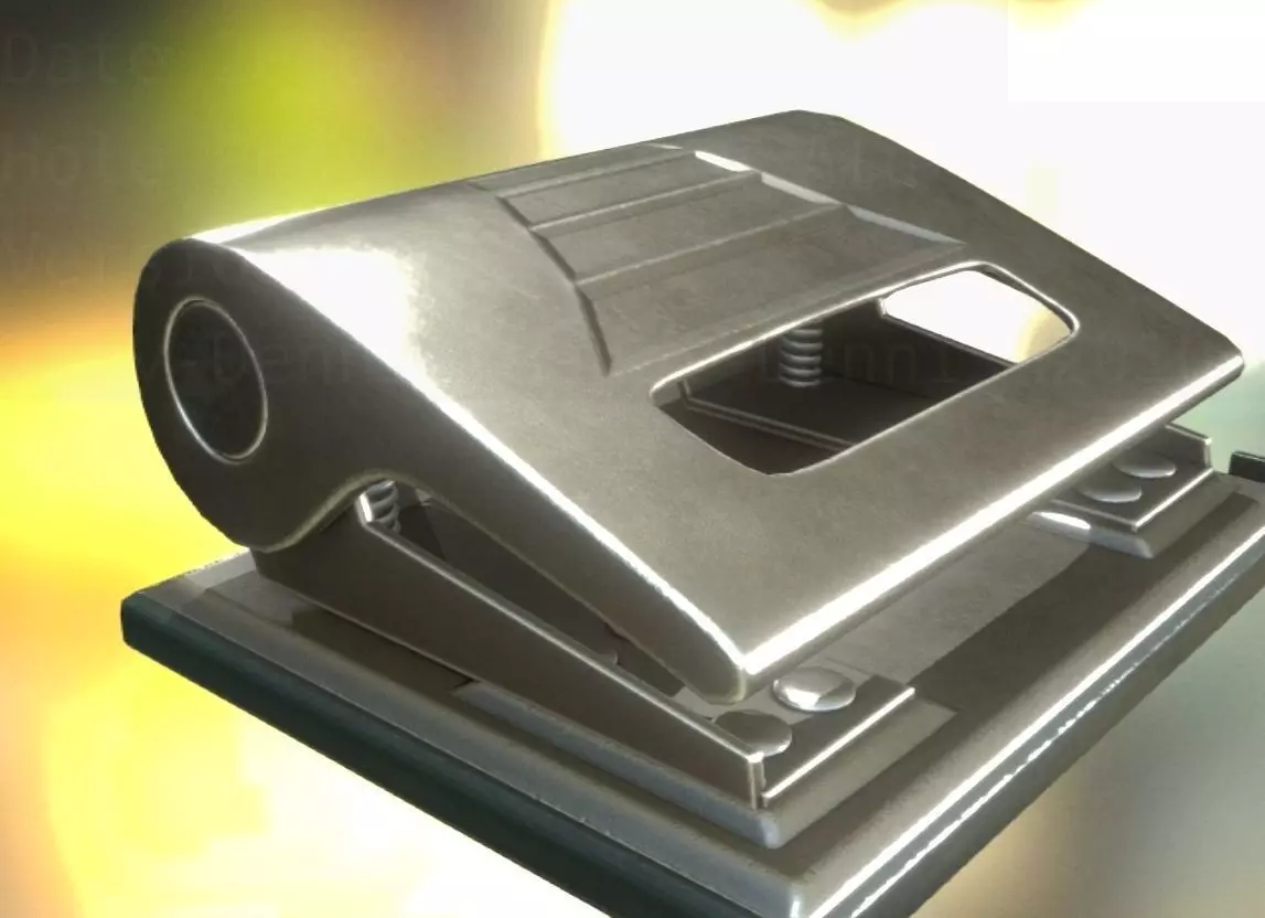 Hole Punch Alu Version Rigged And Animated - Gameready - PBR Low-poly 3D model
