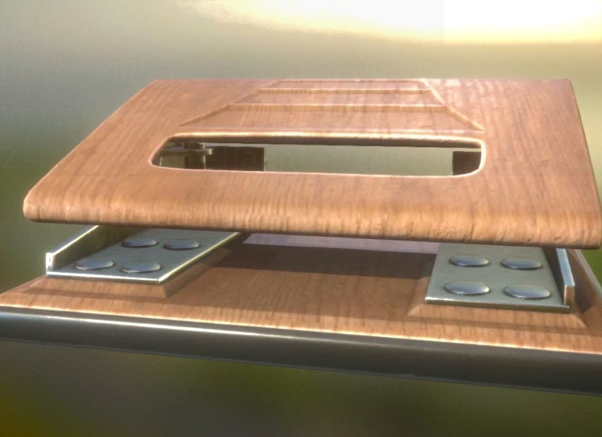 Hole Punch Wood Version 2 Rigged And Animated - Gameready - PBR Low-poly 3D model_5