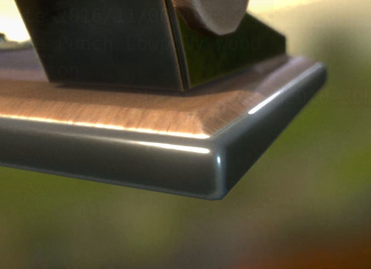 Hole Punch Wood Version 2 Rigged And Animated - Gameready - PBR Low-poly 3D model_42