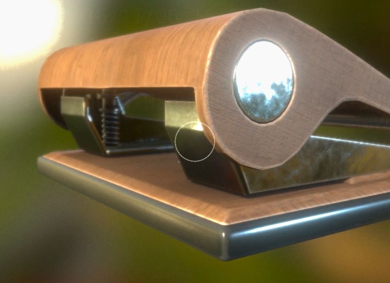 Hole Punch Wood Version 2 Rigged And Animated - Gameready - PBR Low-poly 3D model_20